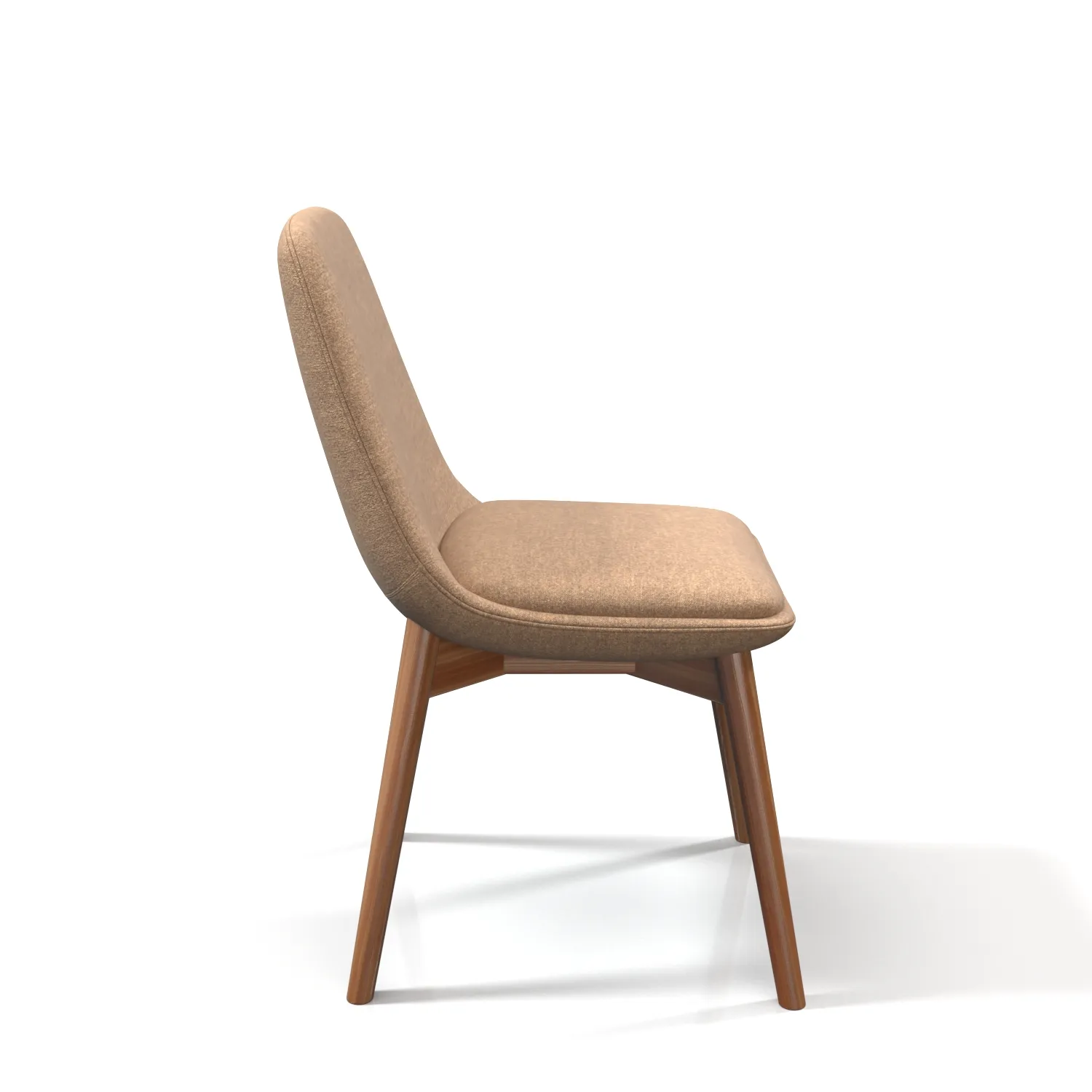 Chloe Chair wood Legs PBR 3D Model_03